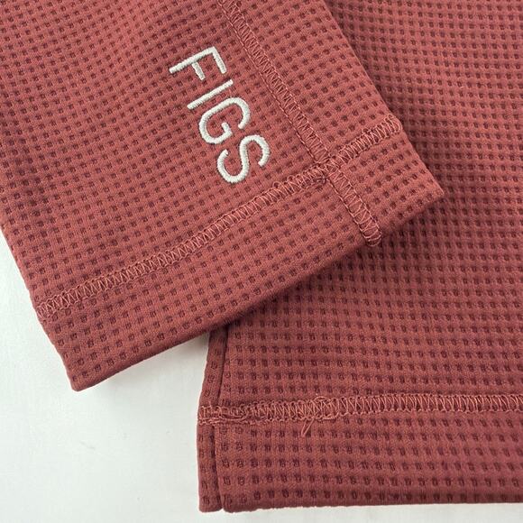 Figs Women's Walnut Waffle Longsleeve Underscrub Top Size S - Picture 8 of 10